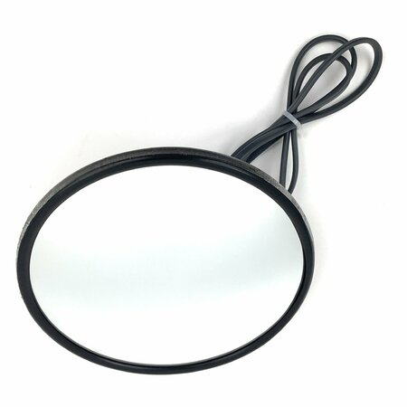 Retrac 8in Stainless Center-Mount Heated Convex Mirror Head 610676